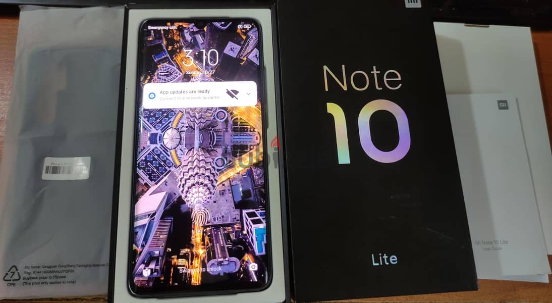 mi note 10 lite شاومي مي نوت 10 لايت زيرو بكل مشتملاته الأورجينال 6