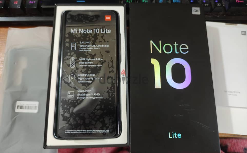 mi note 10 lite شاومي مي نوت 10 لايت زيرو بكل مشتملاته الأورجينال 15