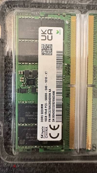 Laptop Ram DDR5 - (2x16GB) - 5600 Mhz