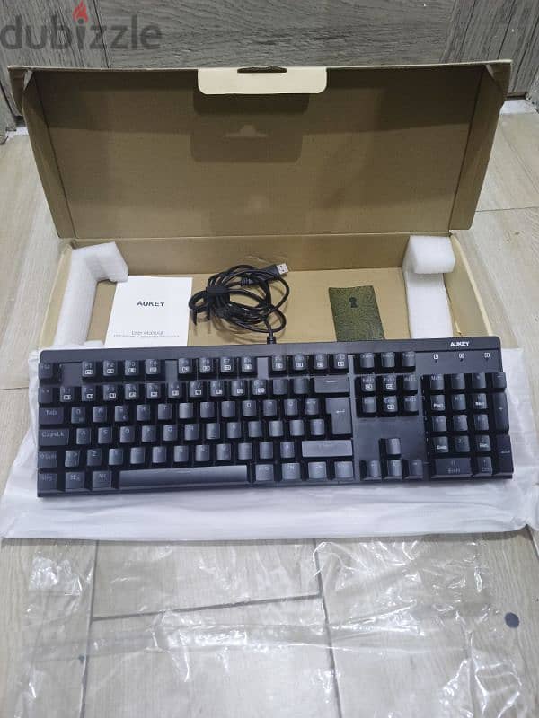 Aukey Gaming Keyboard Condition New Blue Switch 1