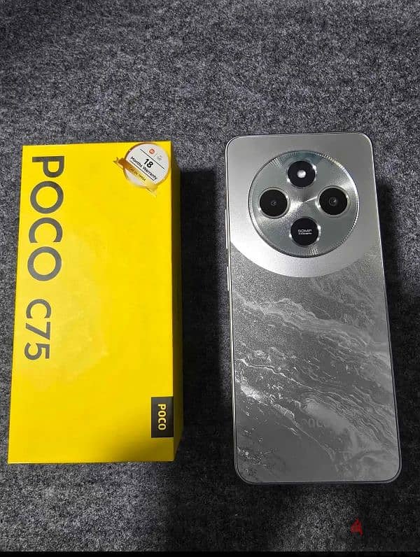 Poco C75 128/6+6 زيرو 0