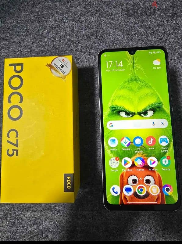 Poco C75 128/6+6 زيرو 1