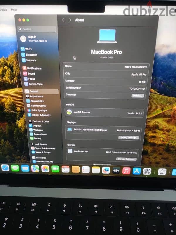 MacBook Pro M1 pro 14 inch 1 Tera 5