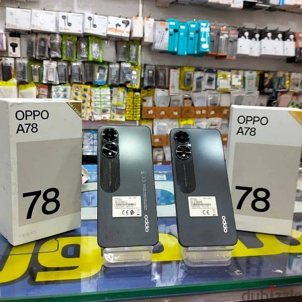 هاتف Oppo A78  الجهاز بحالة ممتازة، وكأنه جديد تمامًا! 0