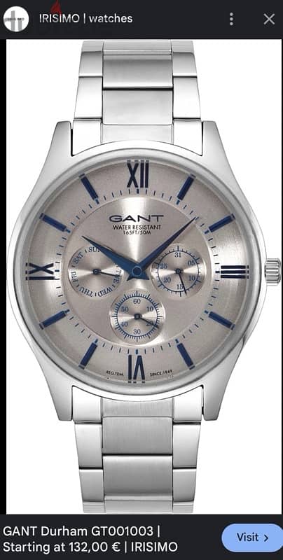 GANT Durham watch ساعة جانت دورهام 0