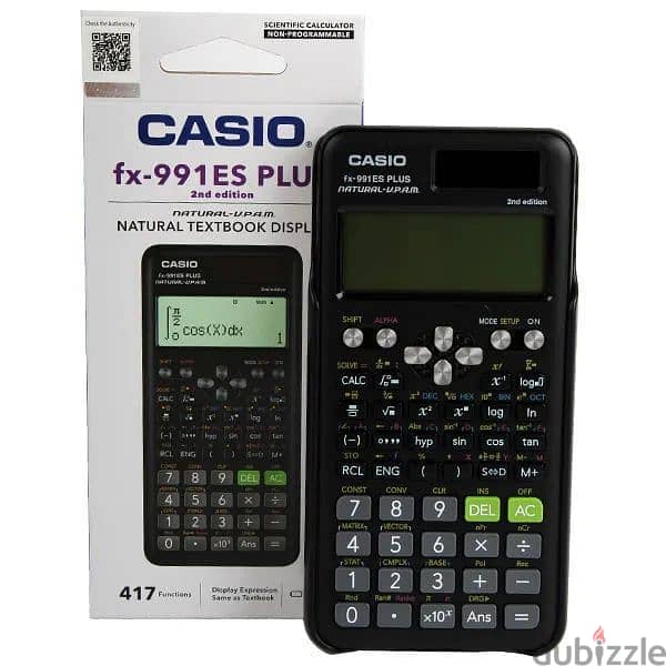 Casio FX-991ES Plus-2nd Edition Scientific Calculator - Black 0