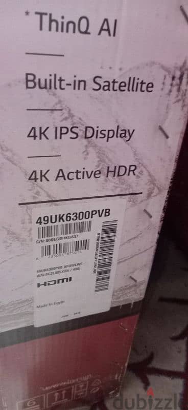 شاشه LG 49 سمارت 4k بلكرتونه جديده 4