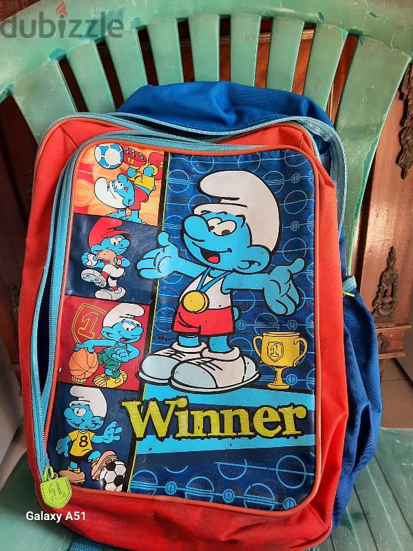 Smurf backpack 0