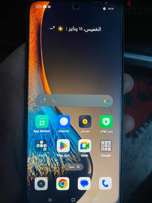 ريلمي 12نسخه 5G مساحه 256رام 8+4 2