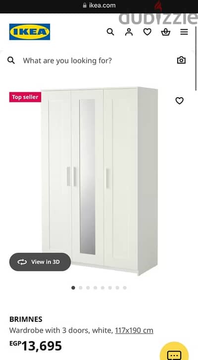 IKEA Brimnes wardrobe closet mirror