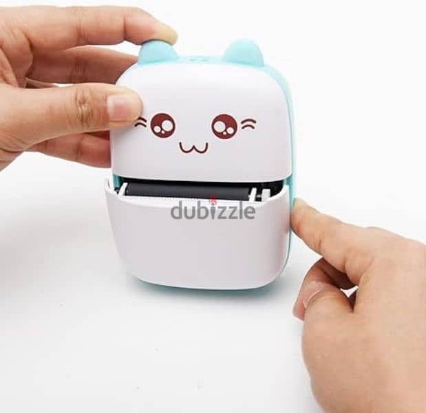 طابعة Mini Sticker Printer  ملاحظاتك هتتحول لاستيكارت كيوت في ثواني 4