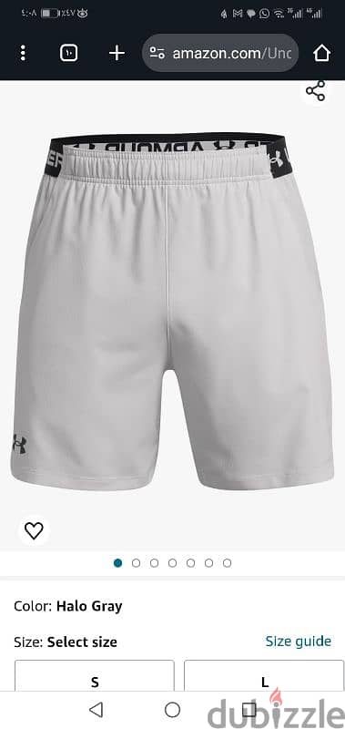 تيشرت وشورت رياضي ماركة under armour اصلي 2