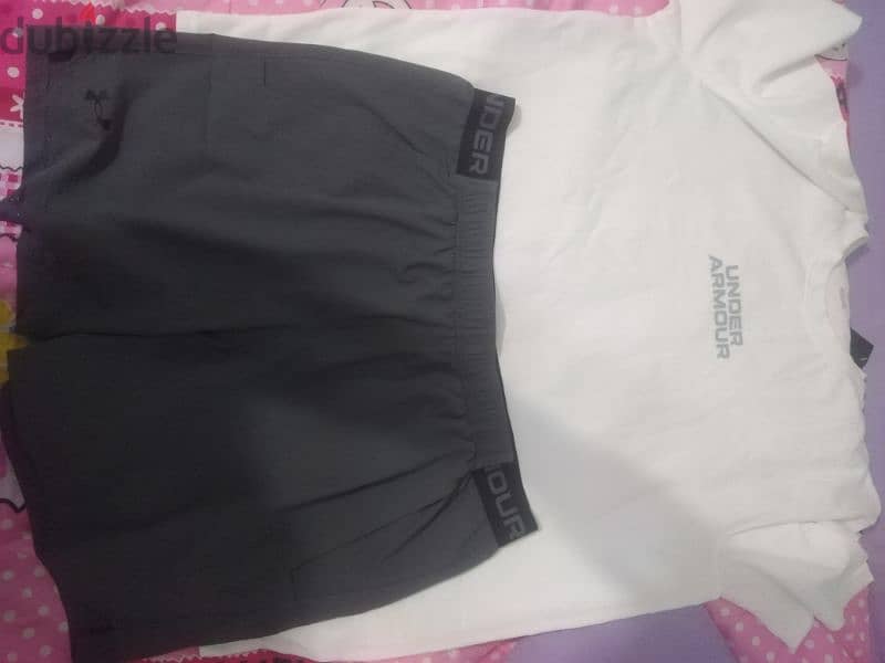 تيشرت وشورت رياضي ماركة under armour اصلي 4