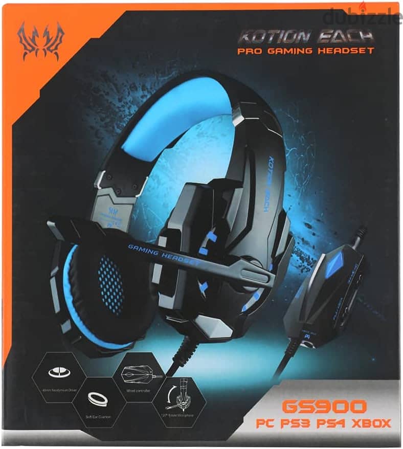 KOTION EACH GS600 Pro PC Gaming Headset Stereo Wired Headphones With 0