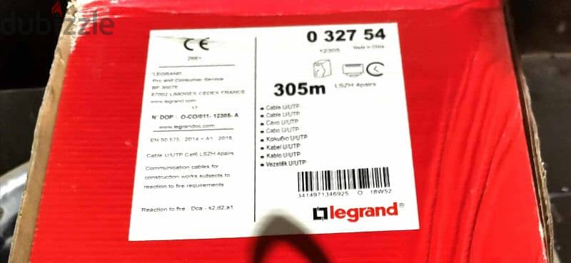 لفة سلك نت Legrand CAT6 ٣٠٥م جديدة 1