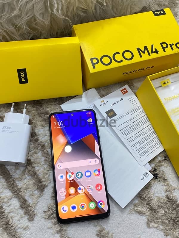 Poco M4 pro معاه كل مشتملاته 11