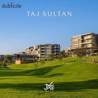 For sale, a two-bedroom apartment, directly on the sea, in Taj City Compound, First Settlement, with a 40% discount for a limited period