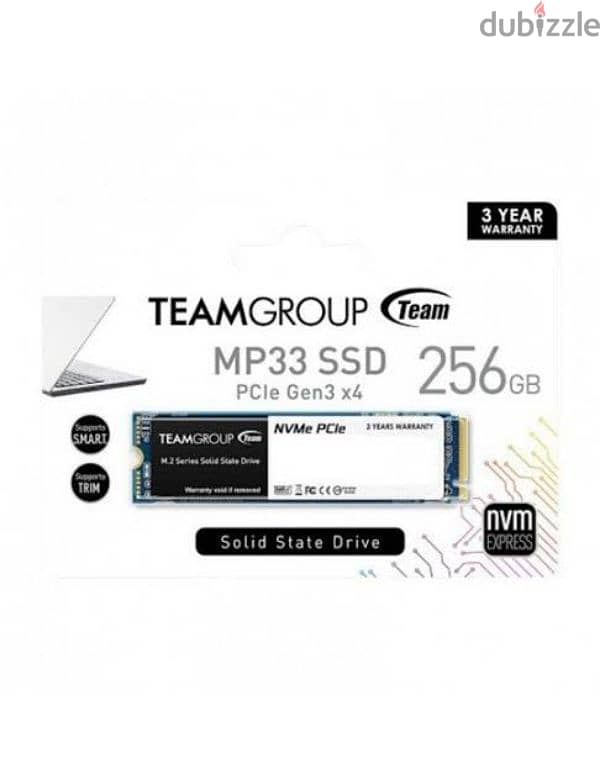 SSD M. 2 Nvme 256GB من تيم جروب 0