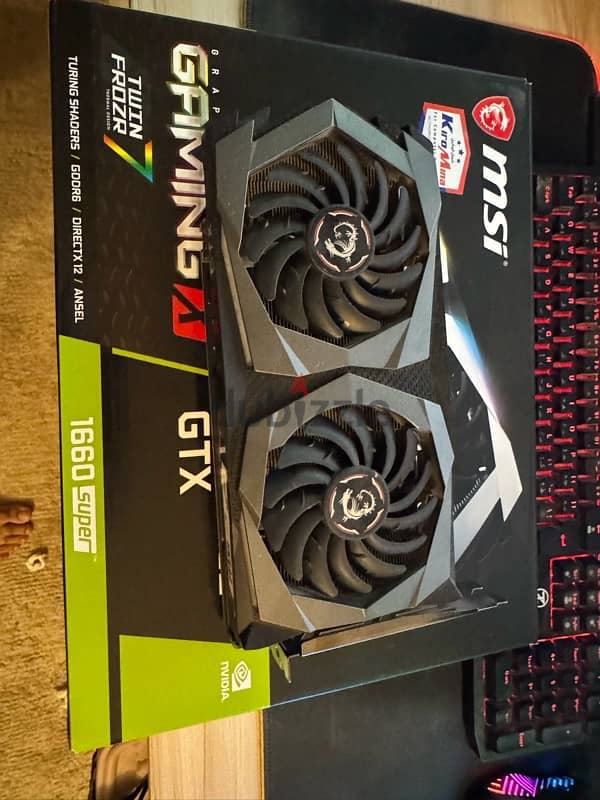 كارت شاشه GTX 1660 super نسخه MSI 1