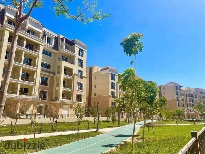 Ground floor apartment with 3 bedrooms + 147 sqm garden for sale in Sarai Compound 0