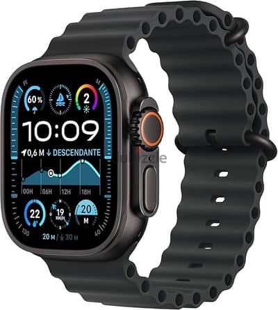 Apple watch ultra 2 ocean black cellular , black ti , 49mm