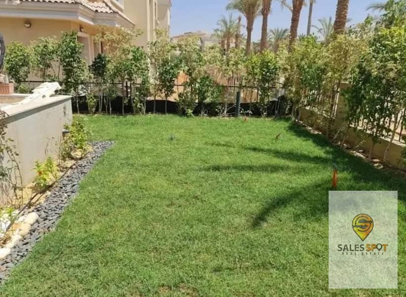 A luxury apartment with a large garden in Sarai Compound, minutes from the Fifth Settlement 0