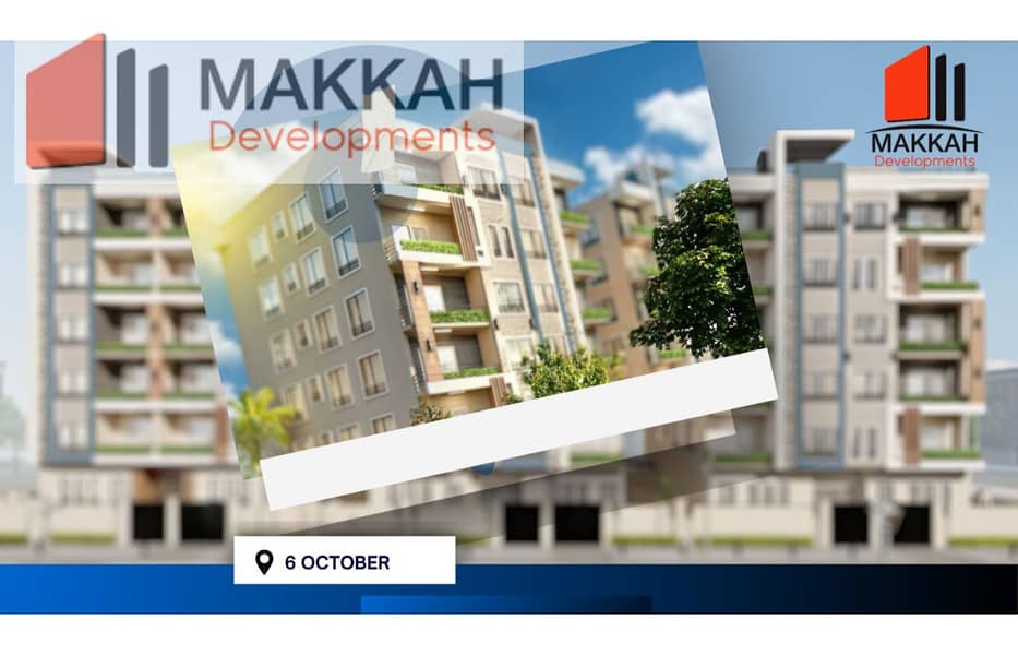 Apartment with an area of 175 sqm in Makkah Mini Compound, featuring 3 bedrooms and 3 bathrooms, available for installment directly from the owner in 0