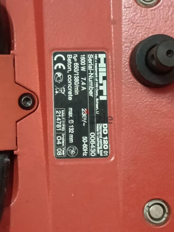 hilti DD 120 core 2