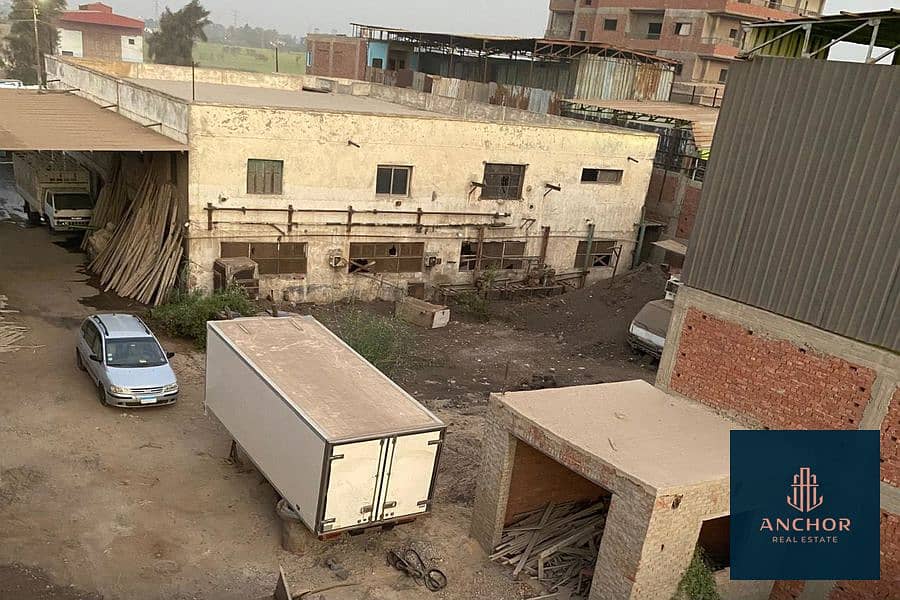 مصنع للإيجار كامل المرافق بجوار المنطقة الصناعية في ميت غمر 0