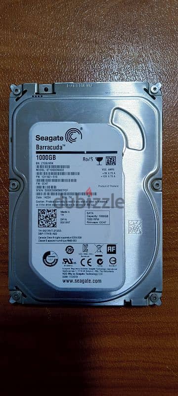 هارد ديسك سيجيت 1 تيرا مستعمل HDD للبيع 1