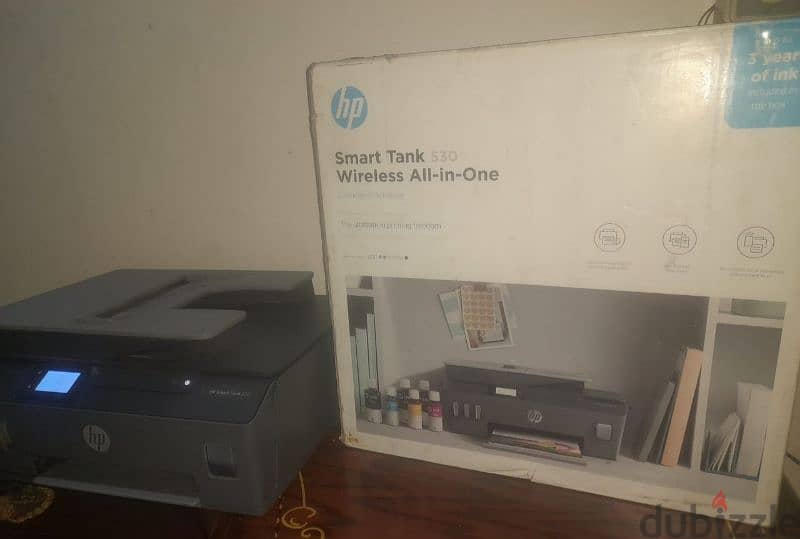 برنتر Hp smart tank 530 طباعة وتصوير وسكانر وفيدر تعتبر جديدة 7