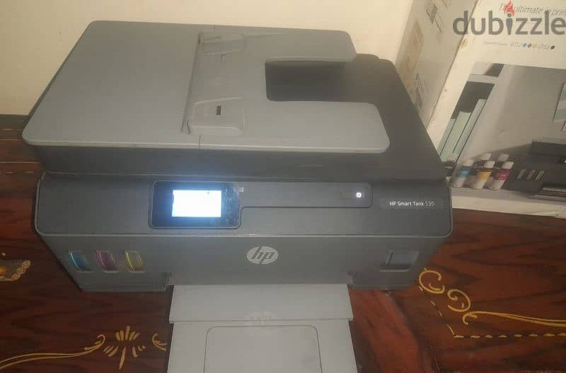 برنتر Hp smart tank 530 طباعة وتصوير وسكانر وفيدر تعتبر جديدة 10