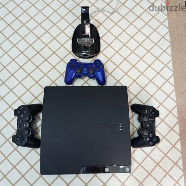 Playstation 3 320GBg +٣ درعات + ٦ اسطونات 3