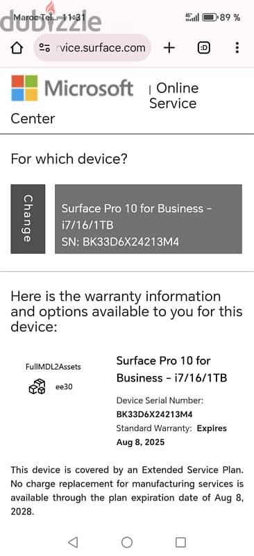 microsoft surface pro 10 i7 3