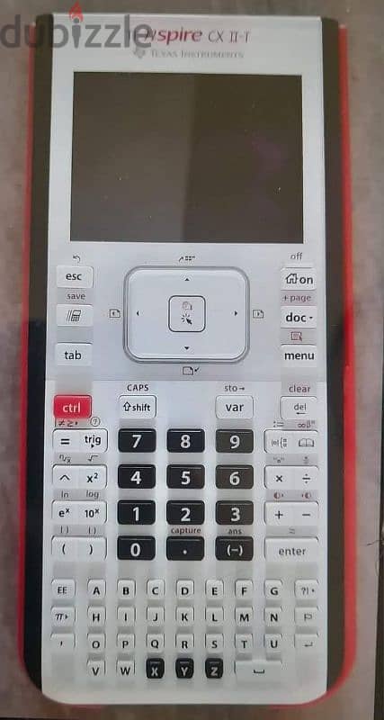 الآلة الحاسبة هي TI-Nspire CX II-T من إنتاج Texas Instruments. 1