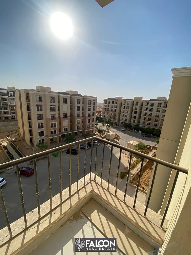 Apartment for sale ready to move with  view of the landscape in installments over 5 years in Sarai New Cairo Compound 0