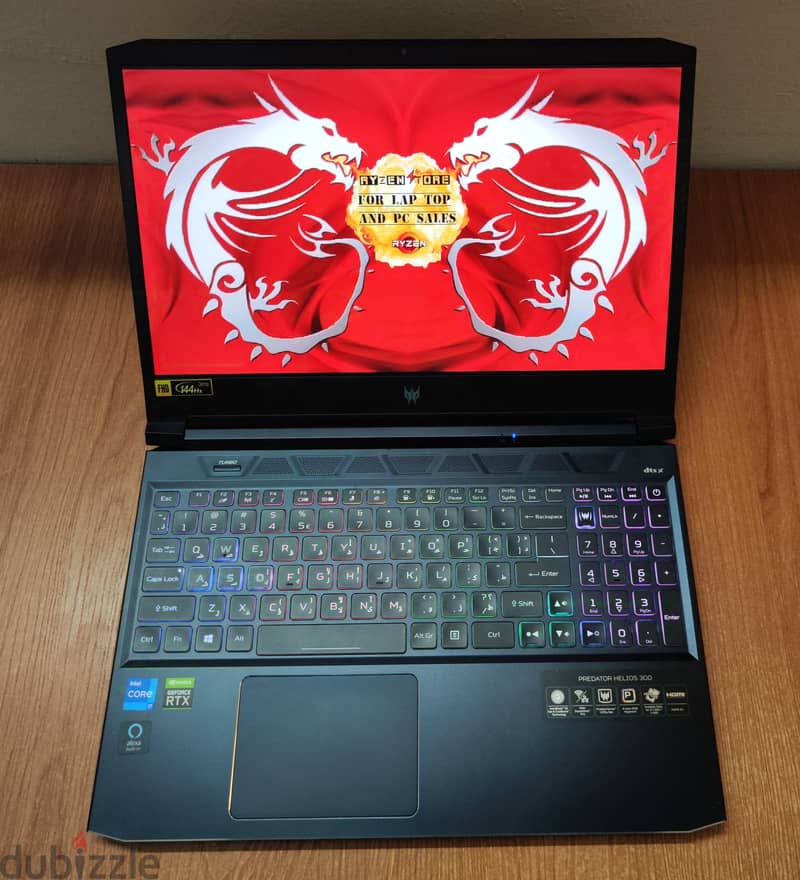 Acer Predator RTX 3060 6gb intel i7 11800H gaming laptop 11 جيل 4