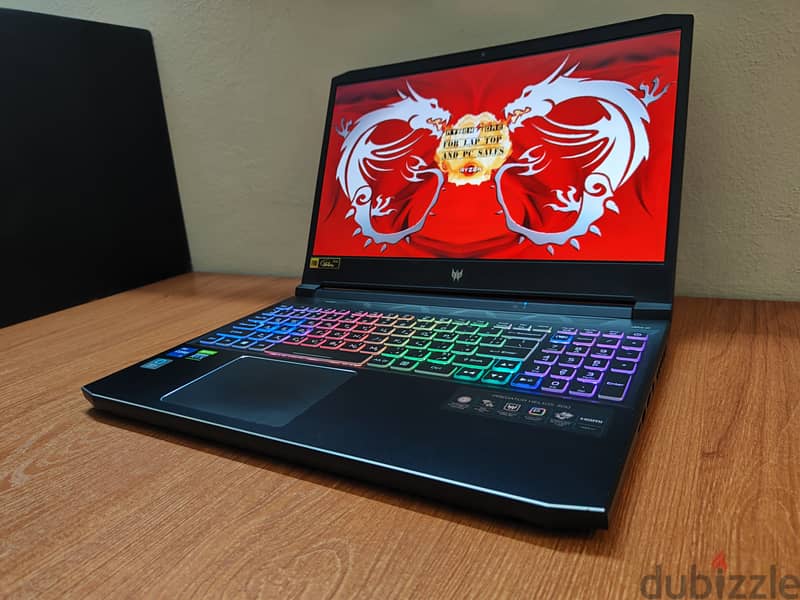 Acer Predator RTX 3060 6gb intel i7 11800H gaming laptop 11 جيل 10