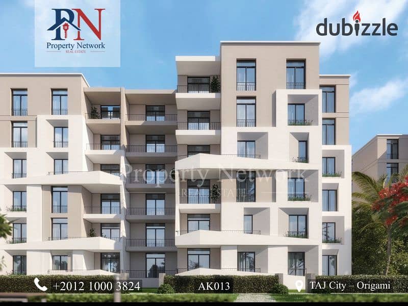 2 BED Apartment 117 m2 for Sale in TAJ City – Origami, New Cairo, Down Payment: 1,493,176 EGP, - Delivery: 2028 0