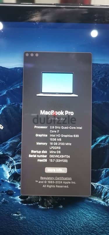 MacBook Pro 15 inch 2017