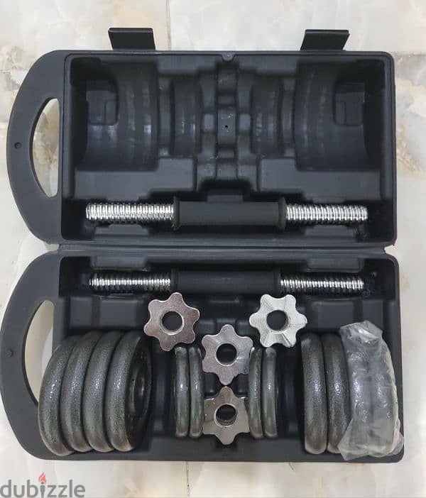 York Fitness 15 KG Black Cast Iron Dumbbell Set ( 2 X 7.5KG) 0