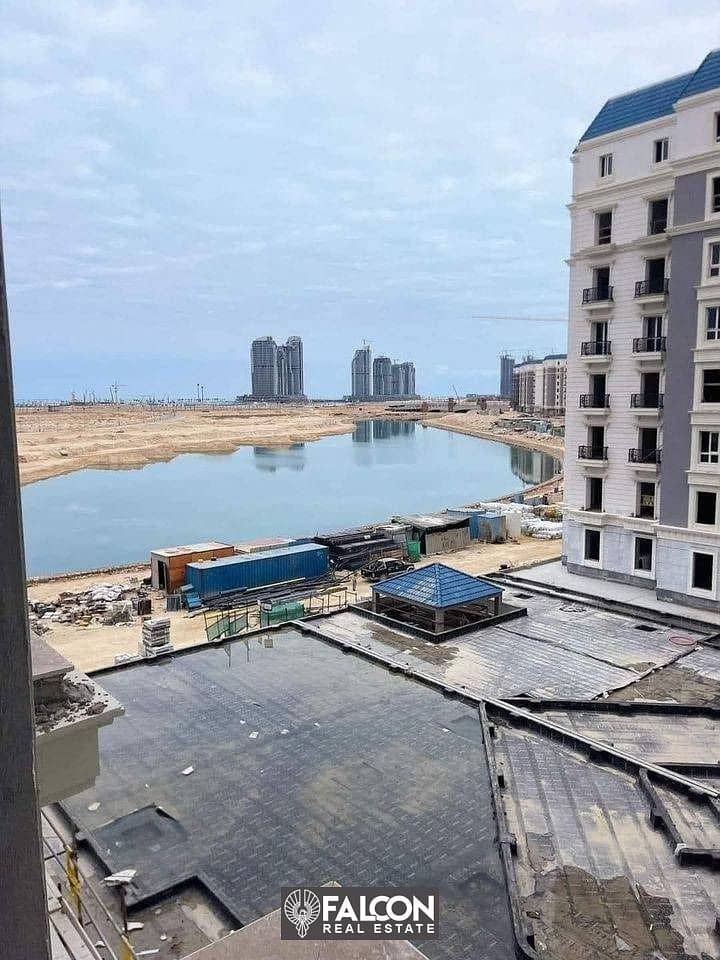 Apartment for sale in the Latin Quarter, El Alamein - Immediate delivery and fully finished with a wonderful view of the lagoon and El Alamein Towers 0