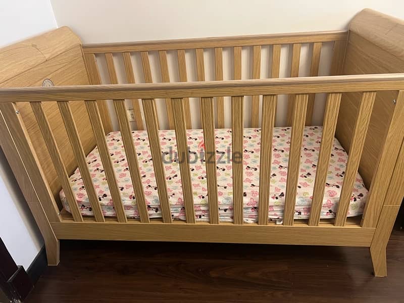 mothercare wooden italian baby crib 0