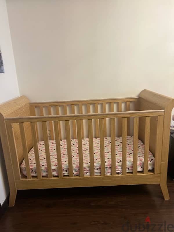 mothercare wooden italian baby crib 1