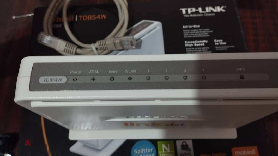 Mobinil dsl router (TP-LINK) روتر شركة اورنج 3