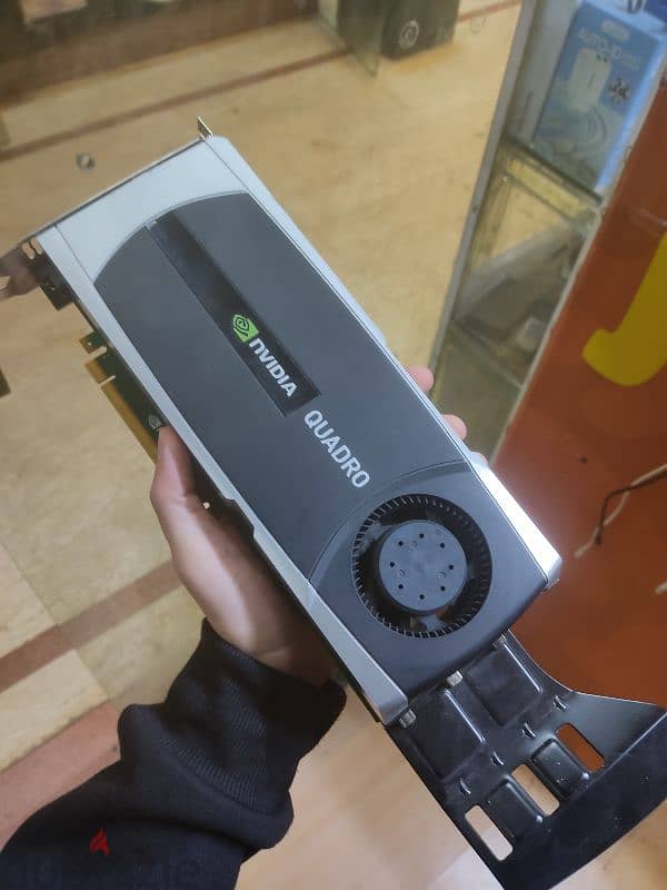 nvidia quadro 6000 6gb ddr5 مستعمل اقل من ست شهور 0