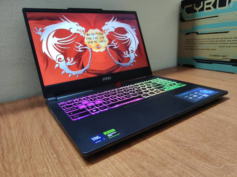 Msi Cyborg Ai RTX 4060 8gb  Ultra 7 155h gaming laptop 15 جيل 9