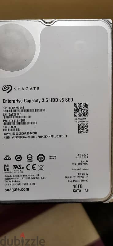 Seagate 10TB HDD 7200 rpm 0