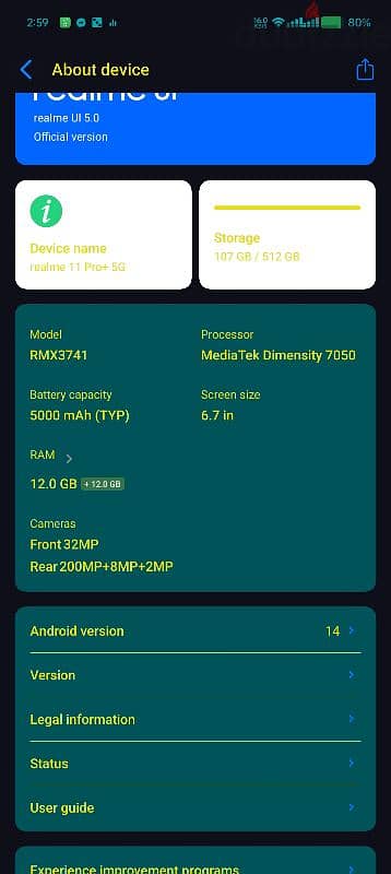 Realme 11pro plus 5g