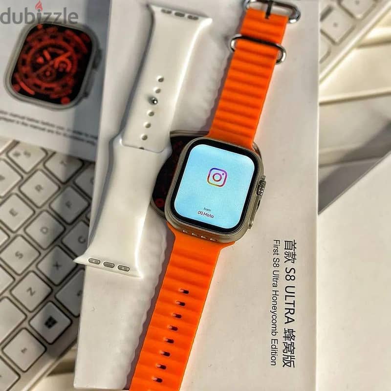 Smart Watch S8 Ultra android with SIM CARD (شحن مجاني جميع المحاظات) 4